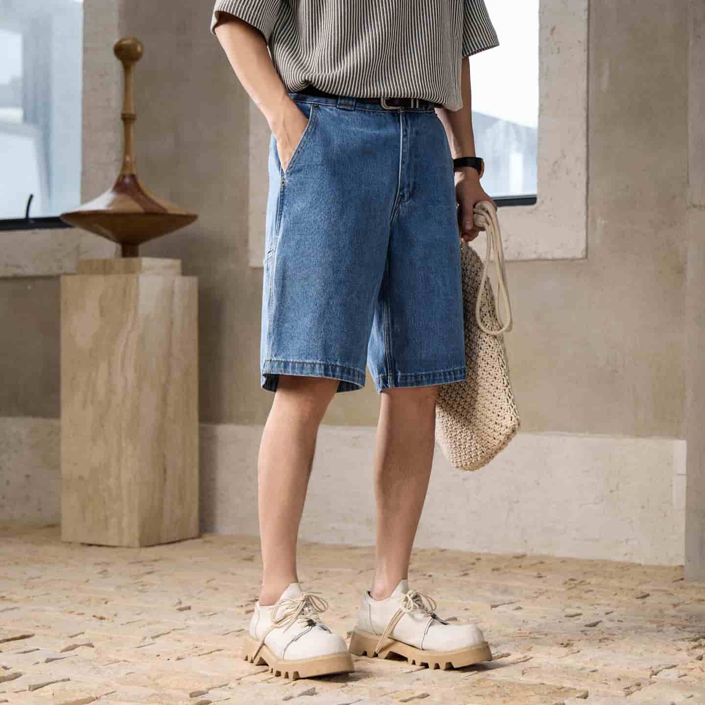 Legosport-casual-Blue-denim -shorts