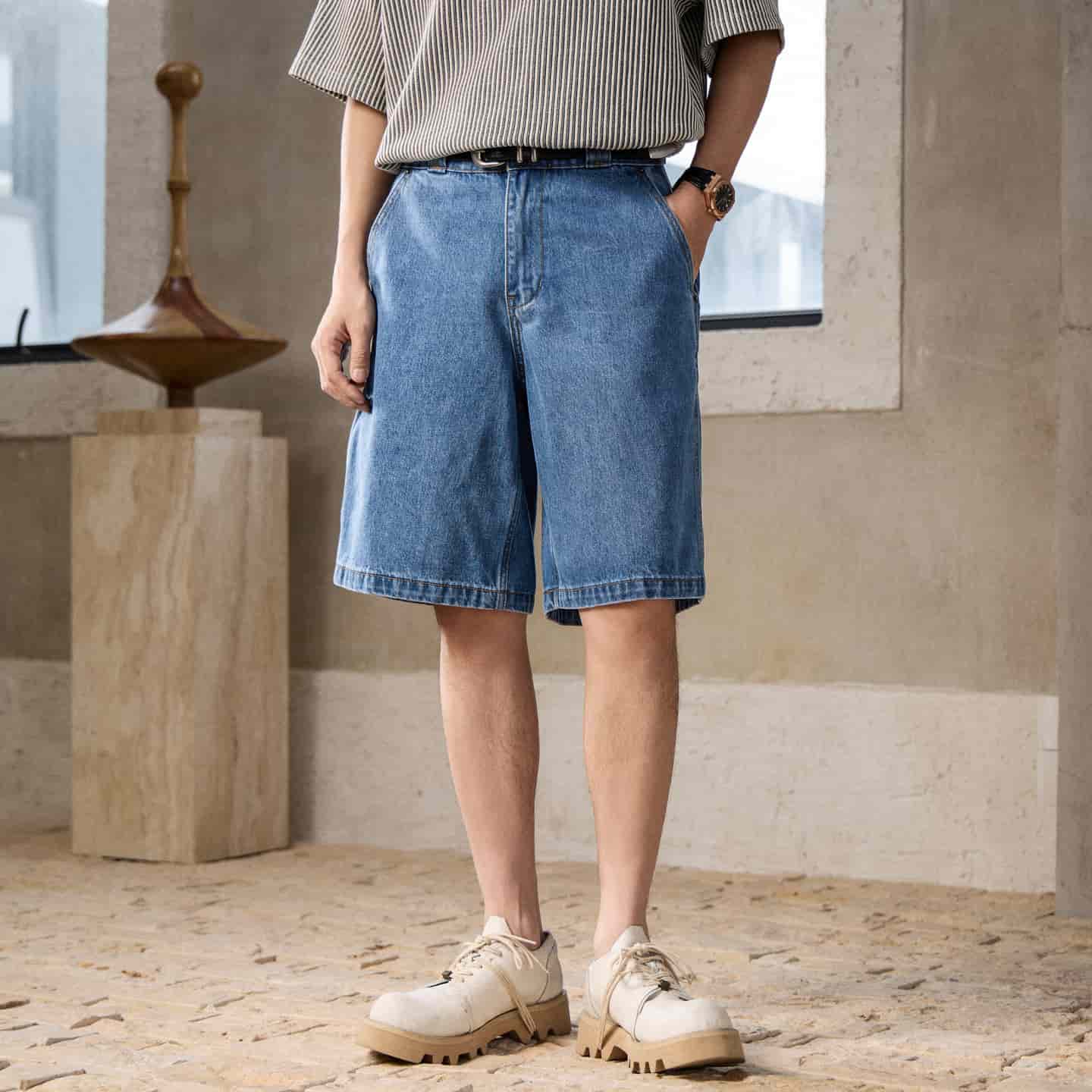 Legosport-casual-Blue-denim -shorts